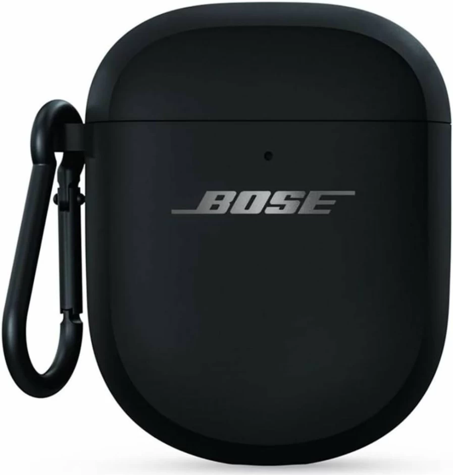 Bose Wireless Earbuds Charging Case Cover - Replacement Black Protective Case for Bose Earbuds
