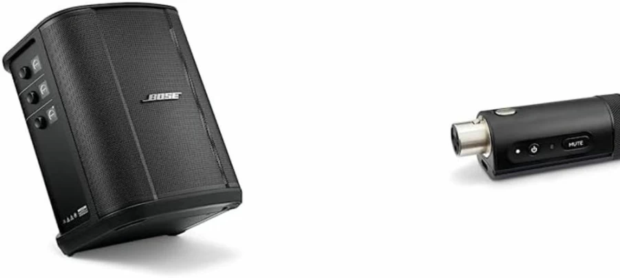 Bose S1 Pro+ Portable Bluetooth PA System with Wireless Streaming, Rechargeable Battery, and Premium Sound, Black