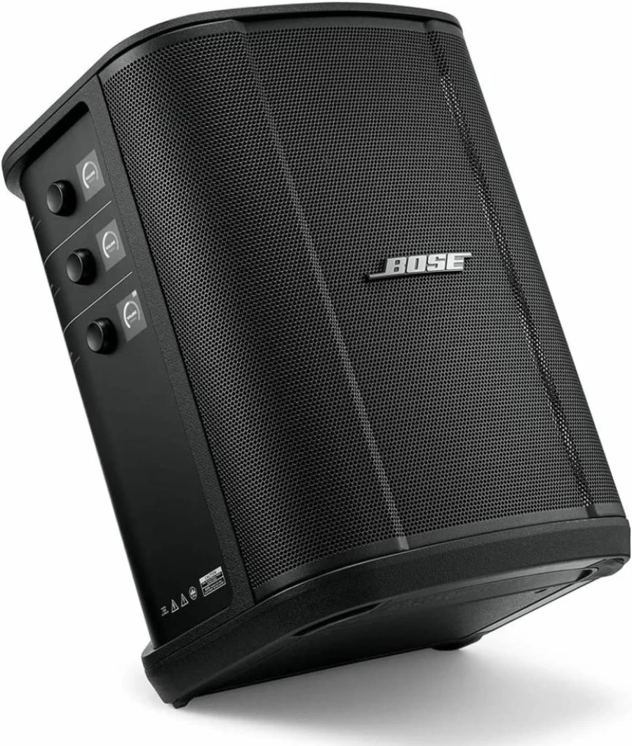 Bose S1 Pro+ Portable Bluetooth PA System with Wireless Streaming, Rechargeable Battery, and Premium Sound, Black