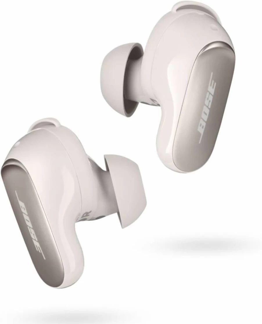 Bose QuietComfort Ultra Wireless Earbuds with Spatial Audio, Active Noise Cancellation, Deep Bass, 6-Hour Battery, Lunar Blue Limited Edition