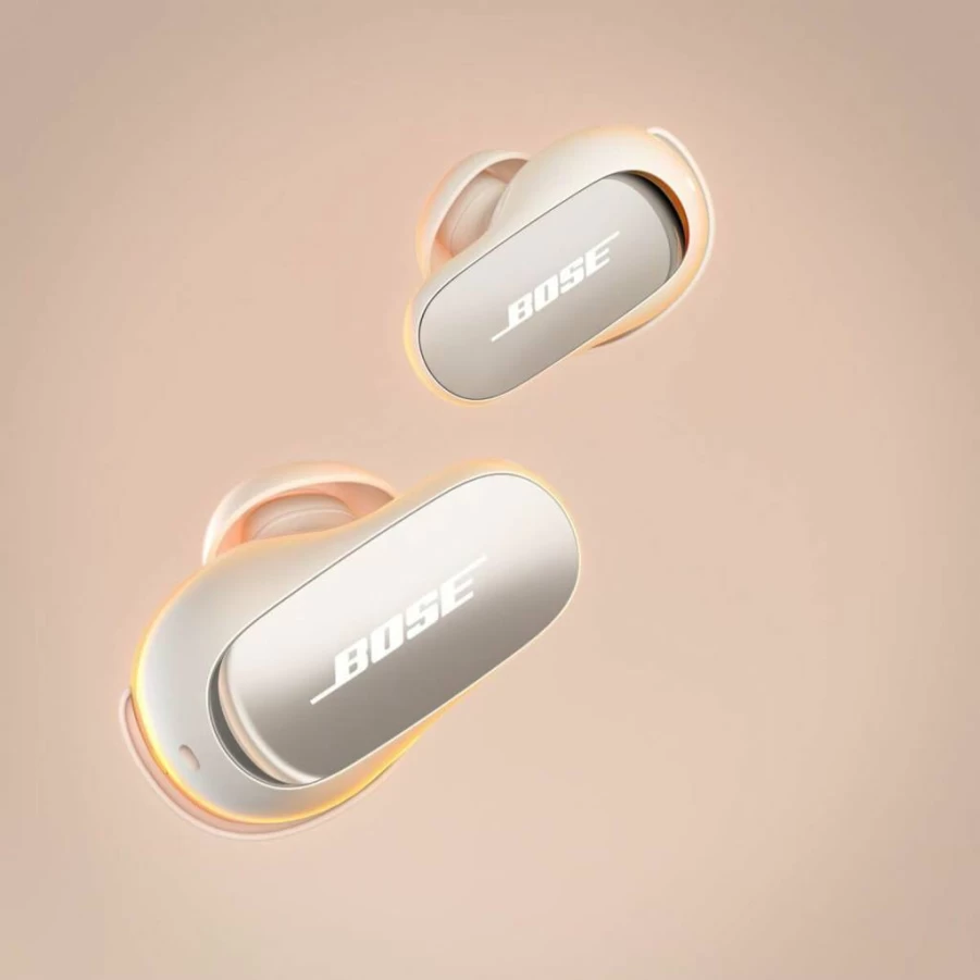 Bose QuietComfort Ultra Wireless Earbuds with Spatial Audio, Active Noise Cancellation, Deep Bass, 6-Hour Battery, Lunar Blue Limited Edition