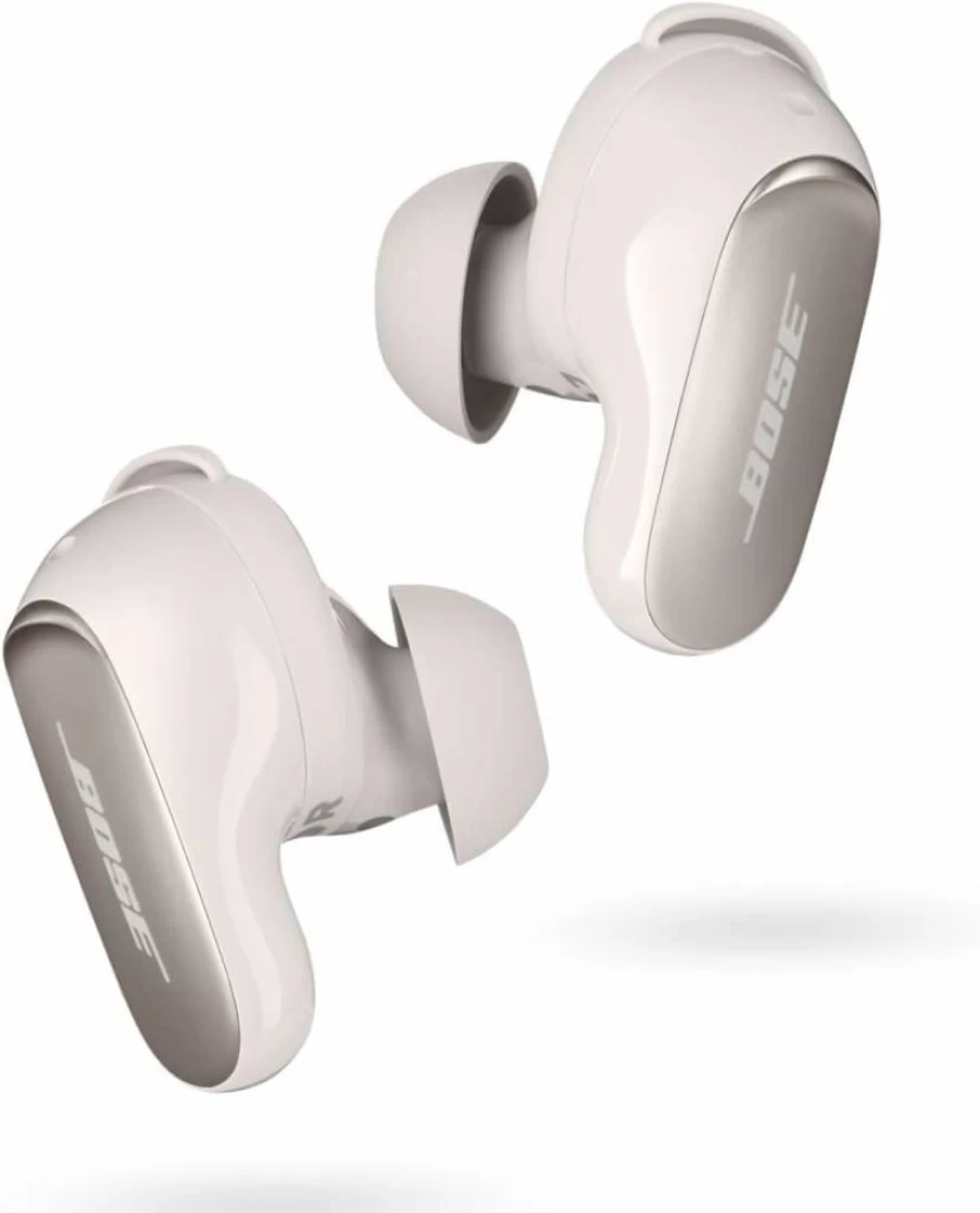 Bose QuietComfort Ultra Wireless Earbuds with Spatial Audio, Active Noise Cancellation, Deep Bass, 6-Hour Battery, Lunar Blue Limited Edition