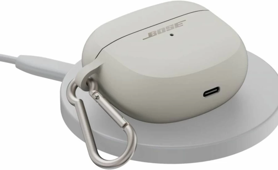 Bose Ultra Open Earbuds Wireless Charging Case Cover - White Replacement Protective Shell for Bose Ultra Earbuds