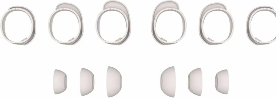 Bose QuietComfort Ultra Eartips Replacement Kit (Small, Medium, Large) - White Smoke - Compatible with Noise Cancelling Earbuds