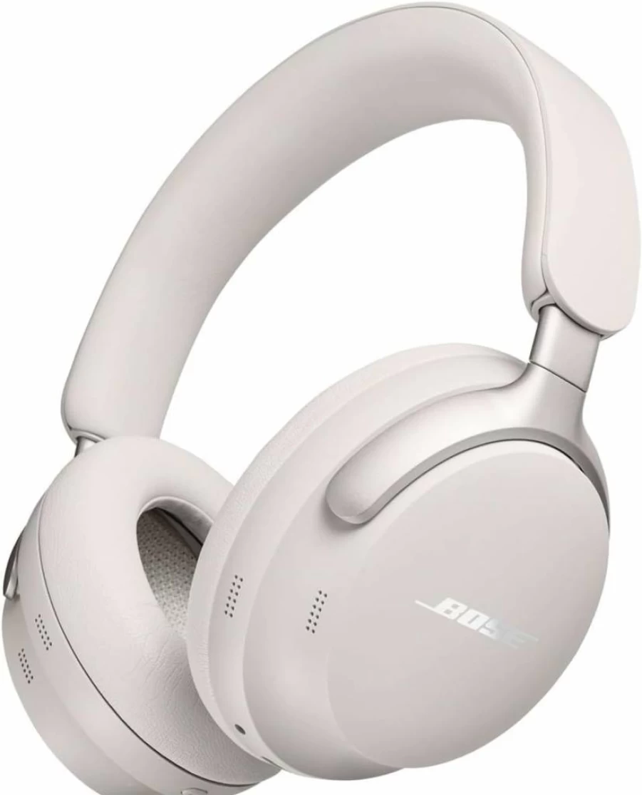 Bose QuietComfort Ultra Wireless Noise Cancelling Headphones with Spatial Audio, 24-Hour Battery, Bluetooth Over-Ear Headset with Mic, Black
