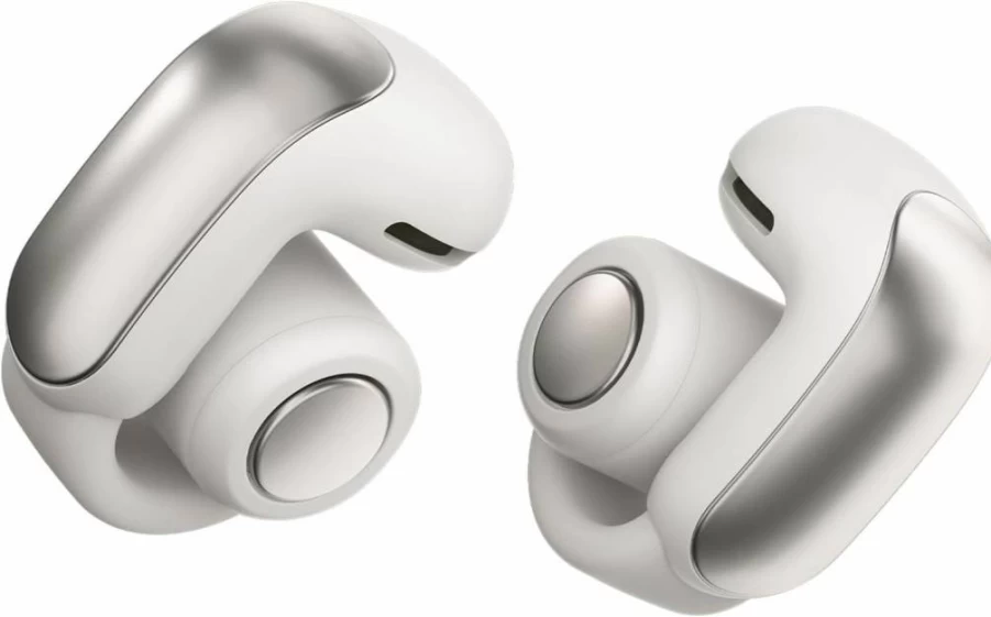 Bose Ultra Open Wireless Earbuds - Clip-On Bluetooth Earphones with OpenAudio Technology, 48-Hour Battery, Immersive Sound, Comfort Fit, White Smoke