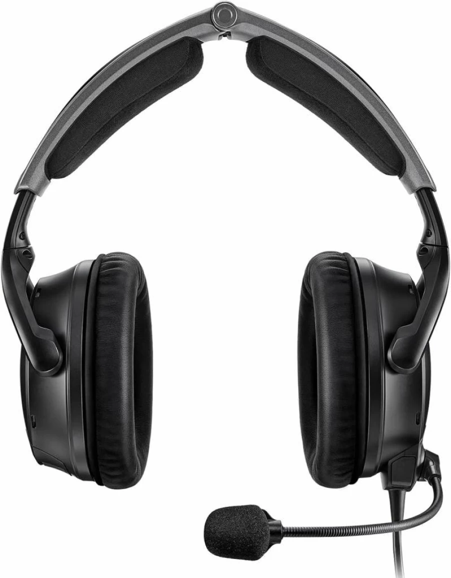 Bose A30 Aviation Headset with Bluetooth – Lightweight, Comfortable Design, Adjustable ANR & Noise Cancelling, Dual Plug (Black) – Premium Pilot Headphones