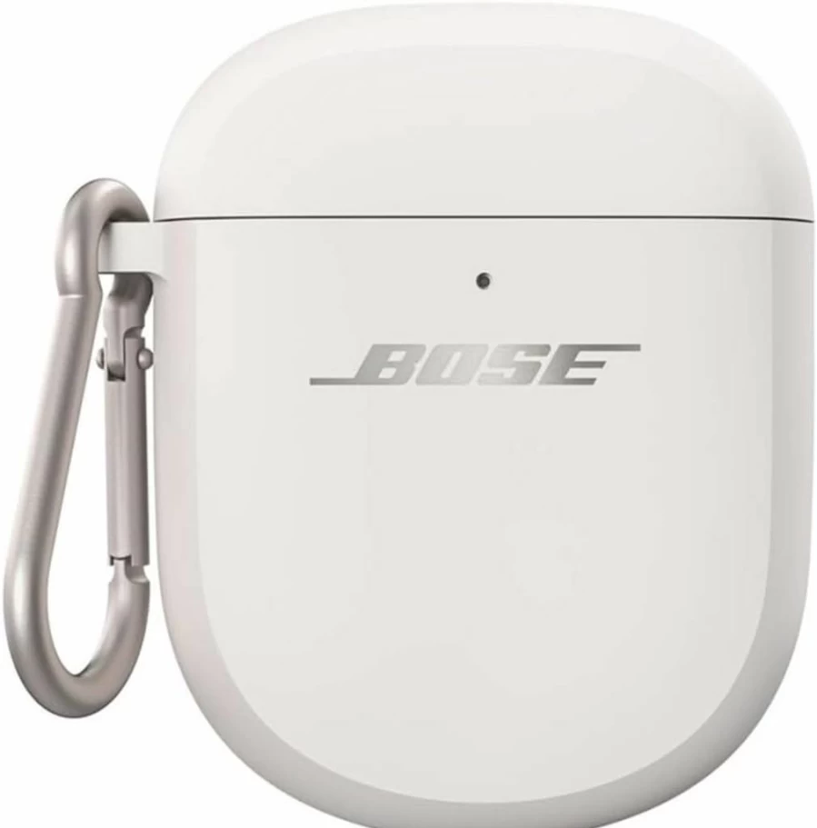Bose White Smoke Wireless Charging Case Cover for Earbuds
